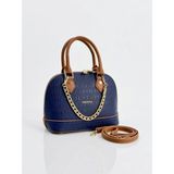 Just Polo Kadın Zincir Detaylı Lüks El ve Omuz Çantası Shopper Ebat : 25X22 cm - Lacivert