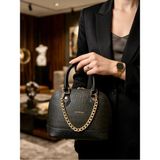 Just Polo Kadın Zincir Detaylı Lüks El ve Omuz Çantası Shopper Ebat : 25X22 cm - Tek Ebat - Siyah