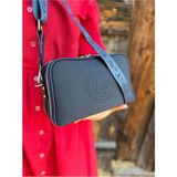 Just Polo Kahve 2 Bölmeli Omuz Çantası Monogram 2197MH - 26x16
