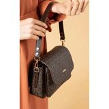 Just Polo Kahve Taba 2 Bölmeli Omuz Çantası Monogram 2197MH - Tek Ebat - Kahverengi - Taba
