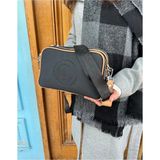 Just Polo Kopya - Kadın Yeni Sezon Lakos Omuz Çantası MH6000MH - Siyah - Camel