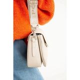 Just Polo Krem Taba 2 Bölmeli Omuz Çantası Monogram 2197MH - Krem - Taba