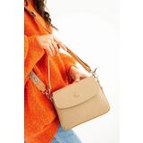 Just Polo Kum 2 Bölmeli Omuz Çantası Monogram 2197MH