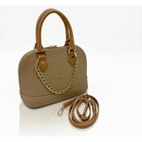 Just Polo Lüks Tasarım Zincir Detaylı Lüks El ve Omuz Çantası Shopper Ebat : 25X22 cm - Tek Ebat - Vizon