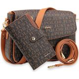 Just Polo MDS2186-1001 Kahverengi Taba Kadın Omuz Çantası