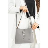 Just Polo MDS4014 Gri Kadın Omuz Çantası