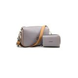 Just Polo MDS4036-1002 Gri Kadın Omuz Çantası Cüzdan Kombini