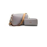 Just Polo MDS4036-1003 Gri Kadın Omuz Çantası Cüzdan Kombini