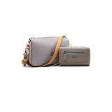Just Polo MDS4036-1006 Gri Kadın Omuz Çantası Cüzdan Kombini