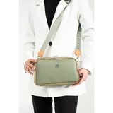Just Polo Omuz Çantası Yeni Sezon 4023MH - Yeşil - Taba