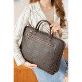 Just Polo Orijinal Just Polo Ayarlanabilir Askılı Lüks Laptop & Evrak Çantası Shopper Ebat 30 x 40 cm - Kahverengi