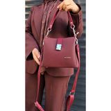 Just Polo Orijinal Kadın Bordo Orta Boy 4 Bölmeli Omuz Çantası
