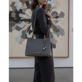 Just Polo Özel Tasarım Premium Kadın El Çantası - Elit Zarif ve Şehirli Stil Shopper - Gri