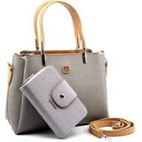 Just Polo PBU4018 Gri Kadın Omuz Çantası