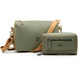 Just Polo PBU4036-1006 Yeşil Kadın Omuz Çantası Cüzdan Kombini