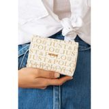 Just Polo Premium Bol Kartlıklı Kağıt Para Bölmeli Cüzdan En 12 Boy 10 cm - Orta Boy - Krem