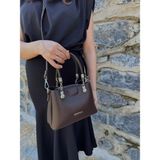 Just Polo Şık Model Çapraz Askılı Günlük Kullanıma Uygun Şık ve Lüks Tasarım Mini El & Omuz Çantası 25X15 cm - Tek Ebat - Kahverengi