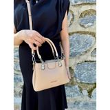 Just Polo Şık Model Çapraz Askılı Günlük Kullanıma Uygun Şık ve Lüks Tasarım Mini El & Omuz Çantası 25X15 cm - Tek Ebat - Vizon