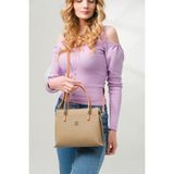 Just Polo Şıklığın ve Zarafetin Buluştuğu Shopper Kum Kadın El Çantası Shoulder Bag - Tek Ebat