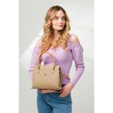 Just Polo Şıklığın ve Zarafetin Buluştuğu Shopper Kum Kadın El Çantası Shoulder Bag