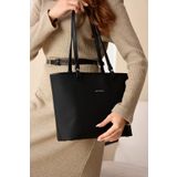 Just Polo Siyah Büyük Boy Kadın Kol Çantası JPM6049R