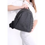 Just Polo Siyah Desenli Kadın Sırt Çantası