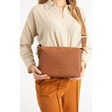 Just Polo Taba Orta Boy Kalın Askılı Günlük Çapraz Kadın Omuz Çantası 6009MH - Tek Ebat