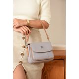 Just Polo Yeni Sezon Kolon Askılı 4 Bölmeli Beyaz Kadın Omuz Çantası 21X16CM Justpolo TYCET04062 - 21 x 16 cm - Bej