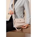 Just Polo Yeni Sezon Kolon Askılı 4 Bölmeli Beyaz Kadın Omuz Çantası 21X16CM Justpolo TYCET04062 - 21 x 16 cm - Gri