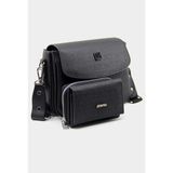 Just Polo Yeni Sezon Kolon Askılı 4 Bölmeli Kadın Omuz Çantası 21x16cm Pbu2174 - Siyah - Siyah