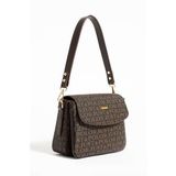 Just Polo Yeni Sezon Kolon Askılı 4 Bölmeli Kahverengi Kadın Omuz Çantası 25X15CM PBU2174