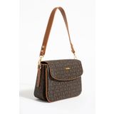 Just Polo Yeni Sezon Kolon Askılı 4 Bölmeli Kahverengi Taba Kadın Omuz Çantası 25x15cm PBU2174