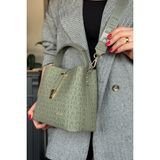 Just Polo Yeşil Kadın Omuz Çantası ve 22CMX20CM 2055-PLS - Beyaz - Siyah