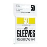 Just Sleeves | Masa Oyunu ve Kart Oyunları için 50'li Standart Kart Kılıfı | 50 Büyük TCG Destesi ve Oyun Kartları için Profesyonel Koruma | Sarı Renk | Gamegenic tarafından üretilmiştir