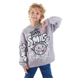 Just Smile Erkek Çocuk Gri Sweatshirt