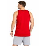 justas Erkek Battal Büyük Beden Rambo Atlet Kırmızı Siyah Biyeli 3XL-6XL