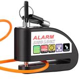 Justech Alarmlı Fren Diski Motosiklet Diski Kilidi 110dB Alarm Güvenlik Kilidi 1,2M Hatırlatma Kablosu ve Taşıma Kılıfı ile 6mm Kalınlıkta Bisiklet Scooter Motosiklet için