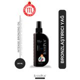 JUSTEPUR Yoğun Bronzlaştırıcı Yağı 100 Ml. Sprey Cacao Oil Parlaklık, Işıltı 0SPF UVA&UVB Tüm Ciltler