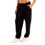 JUSTEVER Oversize Fit Beli Lastikli Cepli Rahat Kesim Kadın Eşofman Altı Pantolon - Flex, Vizon, L