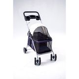 Justie Pet 15 Kg Taşıma Kapasiteli Lacivert Kedi & Köpek Arabası Konforlu Tasarım 57 x 30 x 52 cm