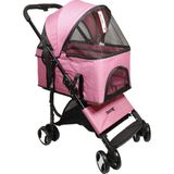 Justie Pet Flatiron Kedi & Köpek Arabası Pembe 70X45X91 cm