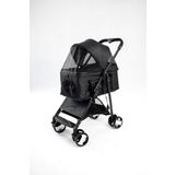 Justie Pet Flatiron Kedi & Köpek Arabası Siyah 70X45X91 cm