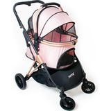 Justie Pet Titanus Kedi & Köpek Arabası Pembe 73 x 47 x 100 cm Hafif ve Dayanıklı Taşıma Kapasitesi 30 kg