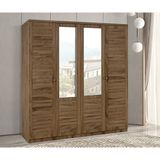 Justo Ceviz Gardrop - 4 Kapılı