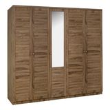 Justo Ceviz Gardrop - 5 Kapılı