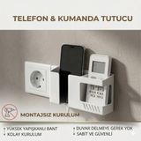 Justone Duvar Tipi Vakumlu Tutucu Akıllı Telefonlar İçin Yapışkanlı Organizer Plastik Malzeme