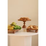 Justwood 3'lü 25/14 cm. Mummy, 25 cm Risus ve 17X25 cm Risus Ahşap Pasta Sunum Servis Tabağı Seti