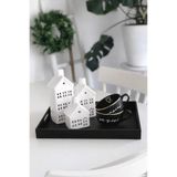 justwood Siyah Kayın Ağacı Ahşap Tepsi 44x33,5 cm