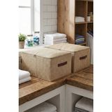 Jüt 2'li Set Çok Amaçlı Baza Altı ve Dolap Içi Düzenleyici Kutu Hurç 35X42X23 cm - Renkli - 1 Parça - 34x42x23