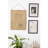 Jüt 5 Cepli Çok Amaçlı Askılı Duvar Tipi Dolap Içi Banyo Mutfak Düzenleyici Organizer 35x45